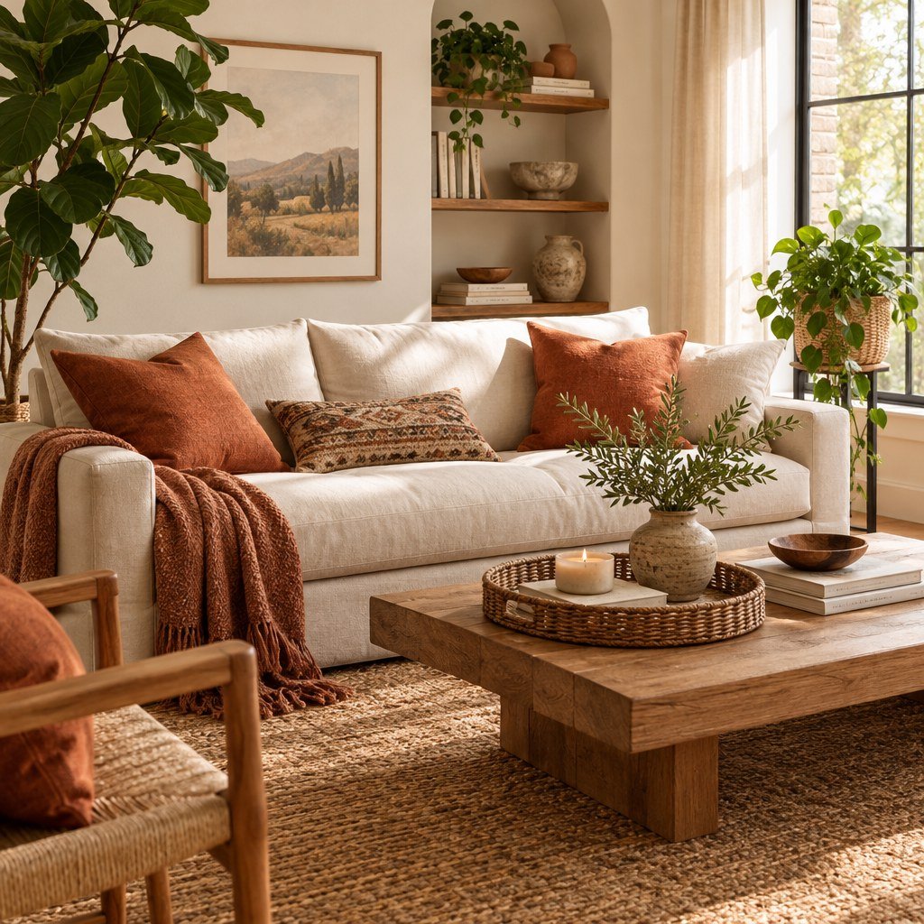 Cozy living room styled by Decor Looms